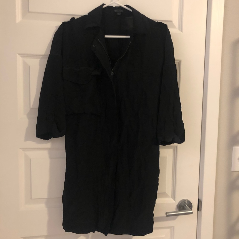 Allsaints black silk dress